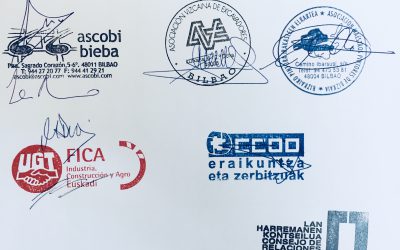 Firmado Convenio de la Construcción de Bizkaia 2017-2020