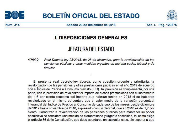 APROBADAS MEDIDAS URGENTES EN MATERIA SOCIAL, LABORAL Y DE EMPLEO